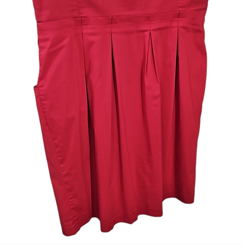 BCBGeneration Little Red Coctail Dress Cutouts Exposed Zipper Size 10 - Picture 13 of 17